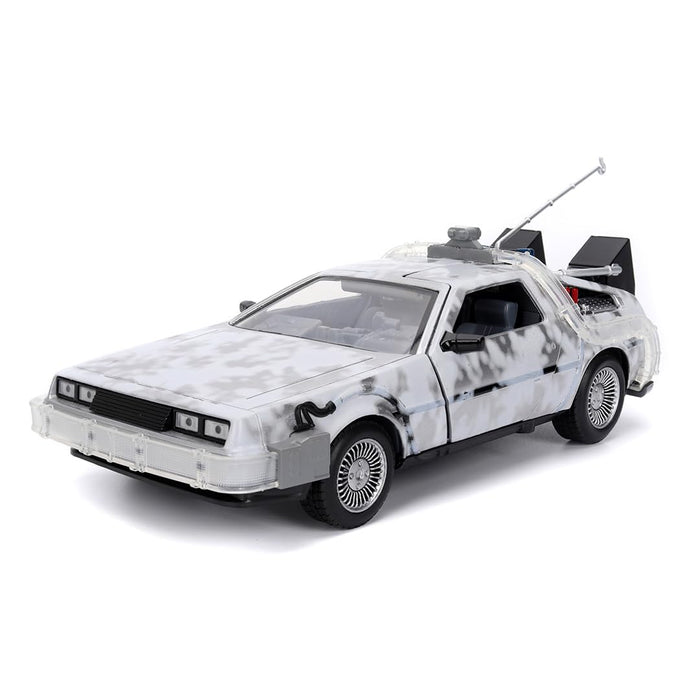 Jada BACK TO THE FUTURE TIME MACHINE R1 1:24 scale model vehicle to collect, play and display, suitable for gift, party favors, Christmas and birthdays