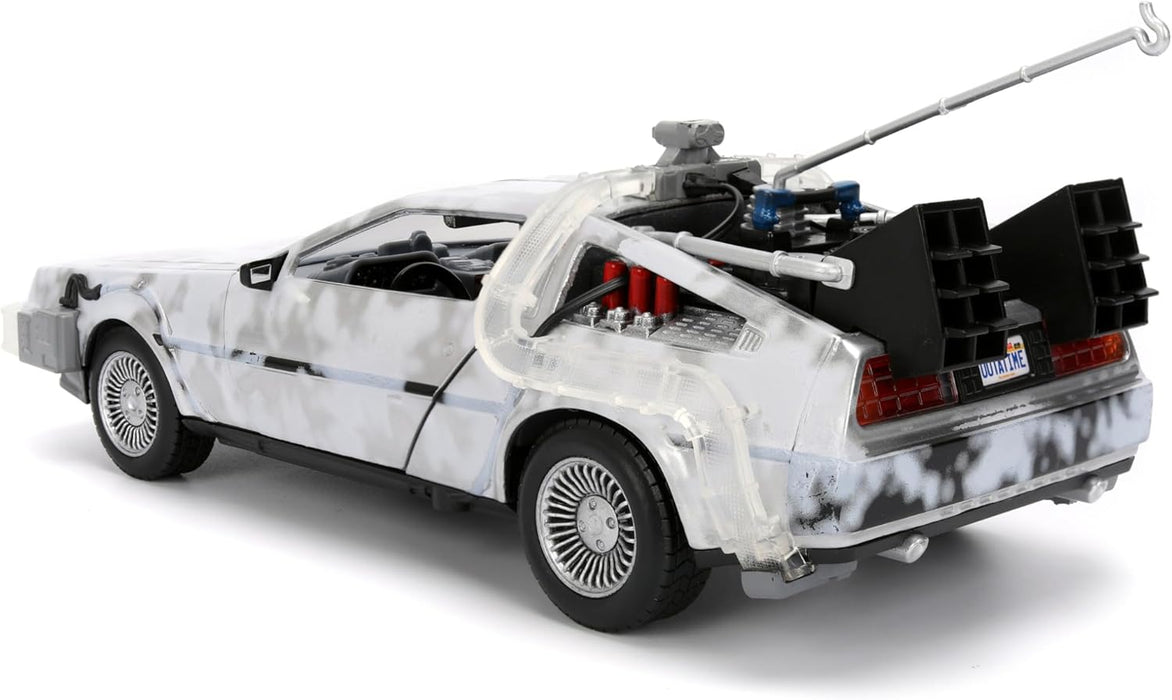 Jada BACK TO THE FUTURE TIME MACHINE R1 1:24 scale model vehicle to collect, play and display, suitable for gift, party favors, Christmas and birthdays
