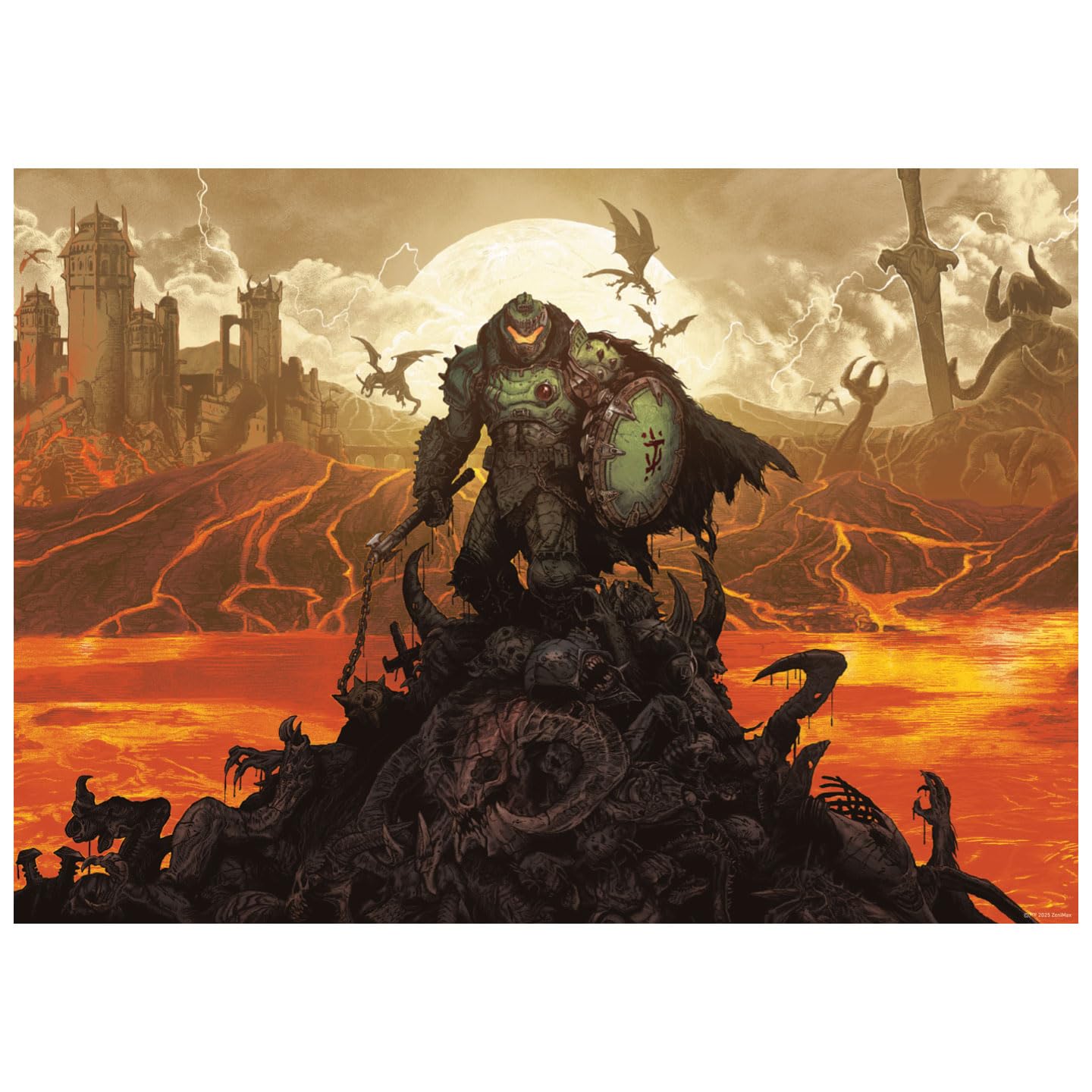 FaNaTtik DOOM: The Dark Ages Limited Edition A3 Numbered Art Print