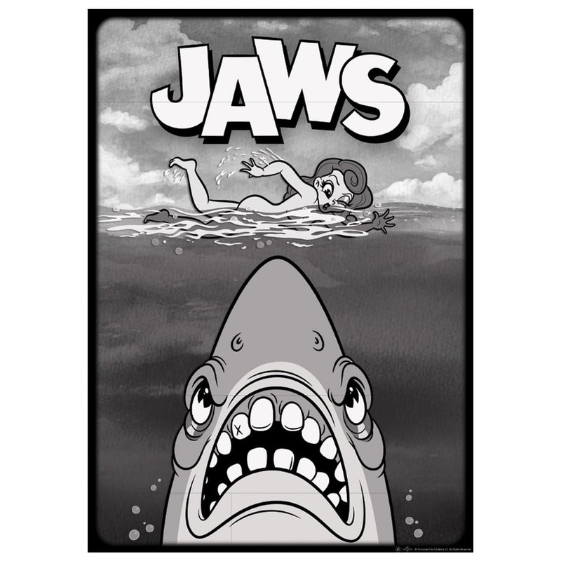 FaNaTtik Jaws Cartoon-style A3 Limited Edition and Numbered Art Print