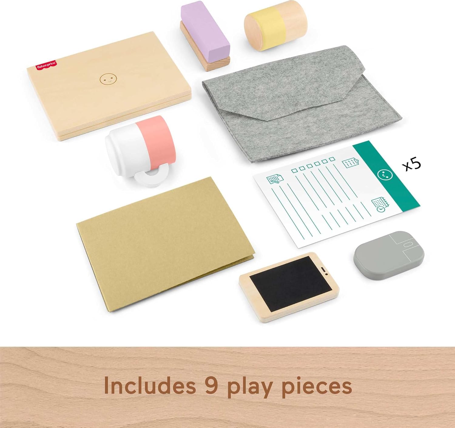 Fisher Price Wooden Work From Home Set