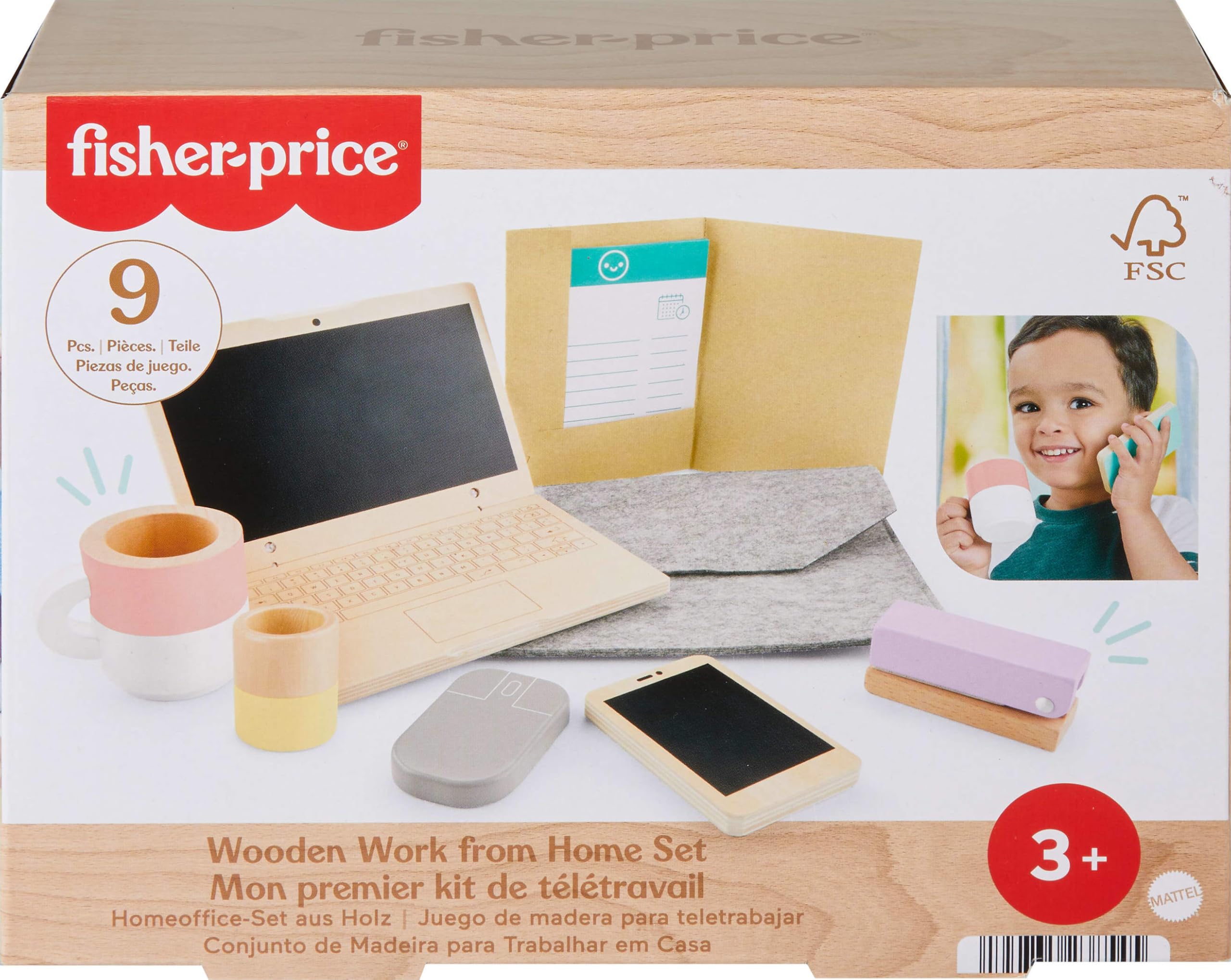 Fisher Price Wooden Work From Home Set