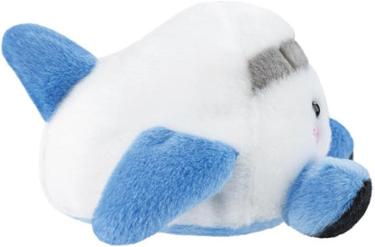 Aurora, 61634, Palm Pals Aveline Airplane 5In, Soft Toy, White & Blue