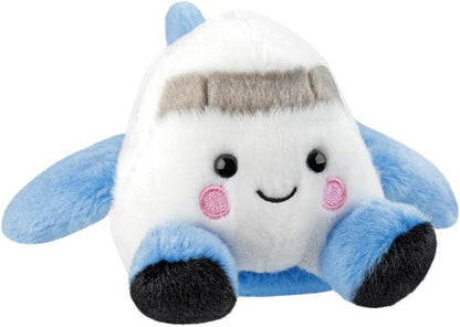 Aurora, 61634, Palm Pals Aveline Airplane 5In, Soft Toy, White & Blue