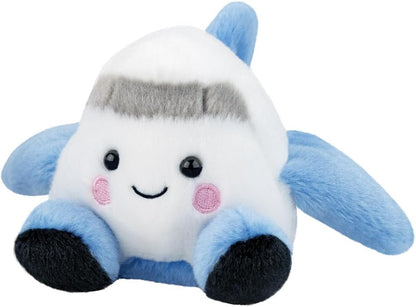 Aurora, 61634, Palm Pals Aveline Airplane 5In, Soft Toy, White & Blue