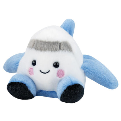 Aurora, 61634, Palm Pals Aveline Airplane 5In, Soft Toy, White & Blue