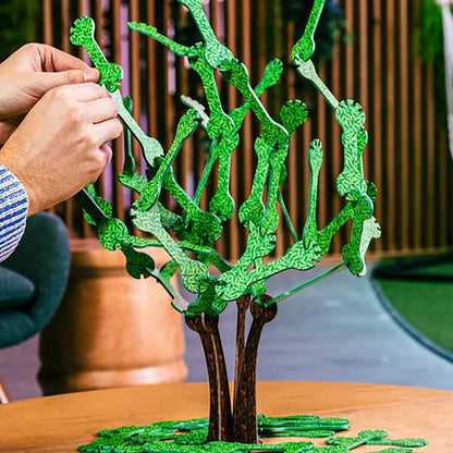 Branch Out! - A Creative Game of Balance, Strategize & Stack Leaves On The Tree to See How High You Can Go, Tabletop, Family-Kids Ages 6+, 1+ Players