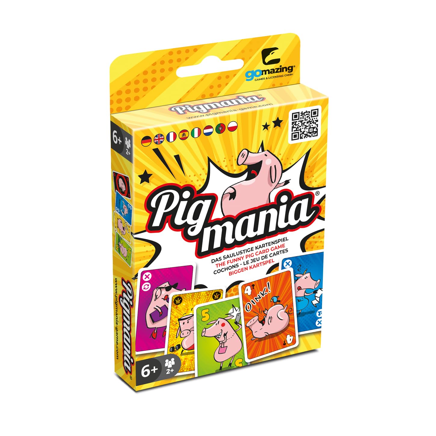 Pigmania Card Game for Children and Adults from 6 Years - Family Game for 2 to 10 Players - Travel Game and Holiday Game - FSC Certified Paper - Plastic-Free - Fun Board Game