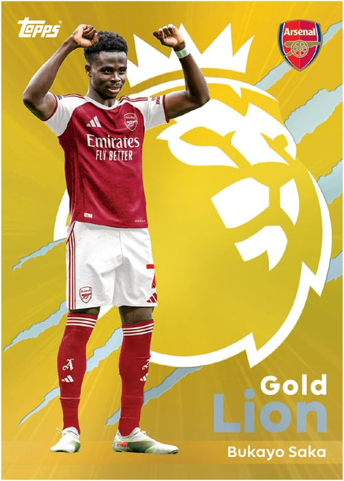 Topps Premier League 2025/26 Starter Pack | Includes 10 New Trading Cards, Binder, Checklist + 1 Gold Lion Card