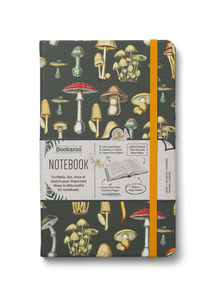 IF Bookaroo Notebook A5 Journal - Botanical Mushroom