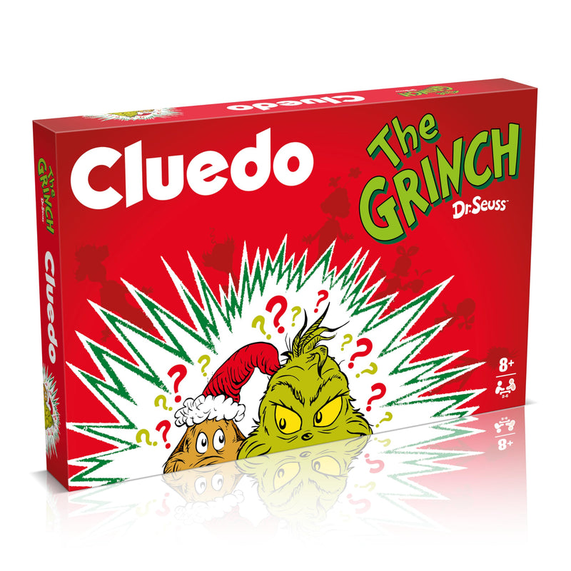 Winning Moves The Grinch Cluedo Board Game enter special locations including Max's Bed and Town Square and uncover the hidden secrets fun family game for ages 8 and up