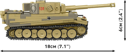 COBI PANZER VI TIGER I no 131, 18 cm x 7.5 cm x 6 cm, Beige