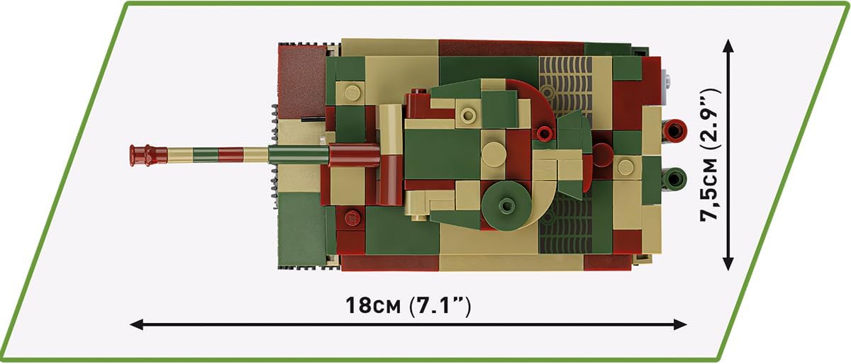 COBI Pz.Kpfw. VI TIGER Ausf. E, Green, Grey