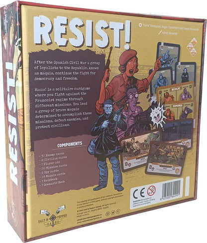 Salt and Pepper Games | Resist! | Card Game | Fast Solo Game | for Single Player | Ages 10+ | Français