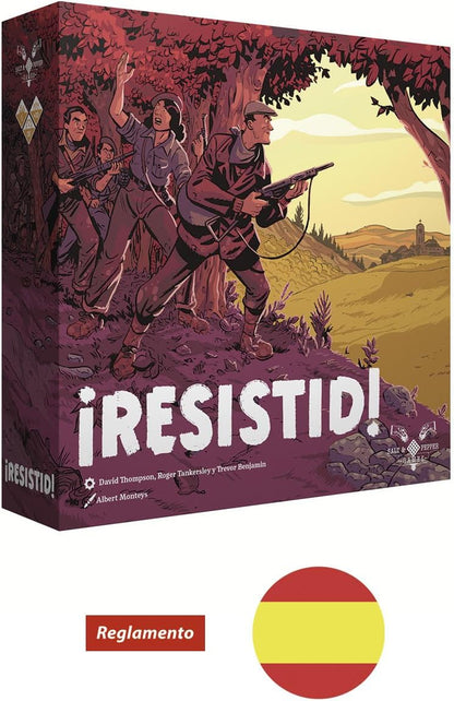 Salt and Pepper Games | Resist! | Card Game | Fast Solo Game | for Single Player | Ages 10+ | Français