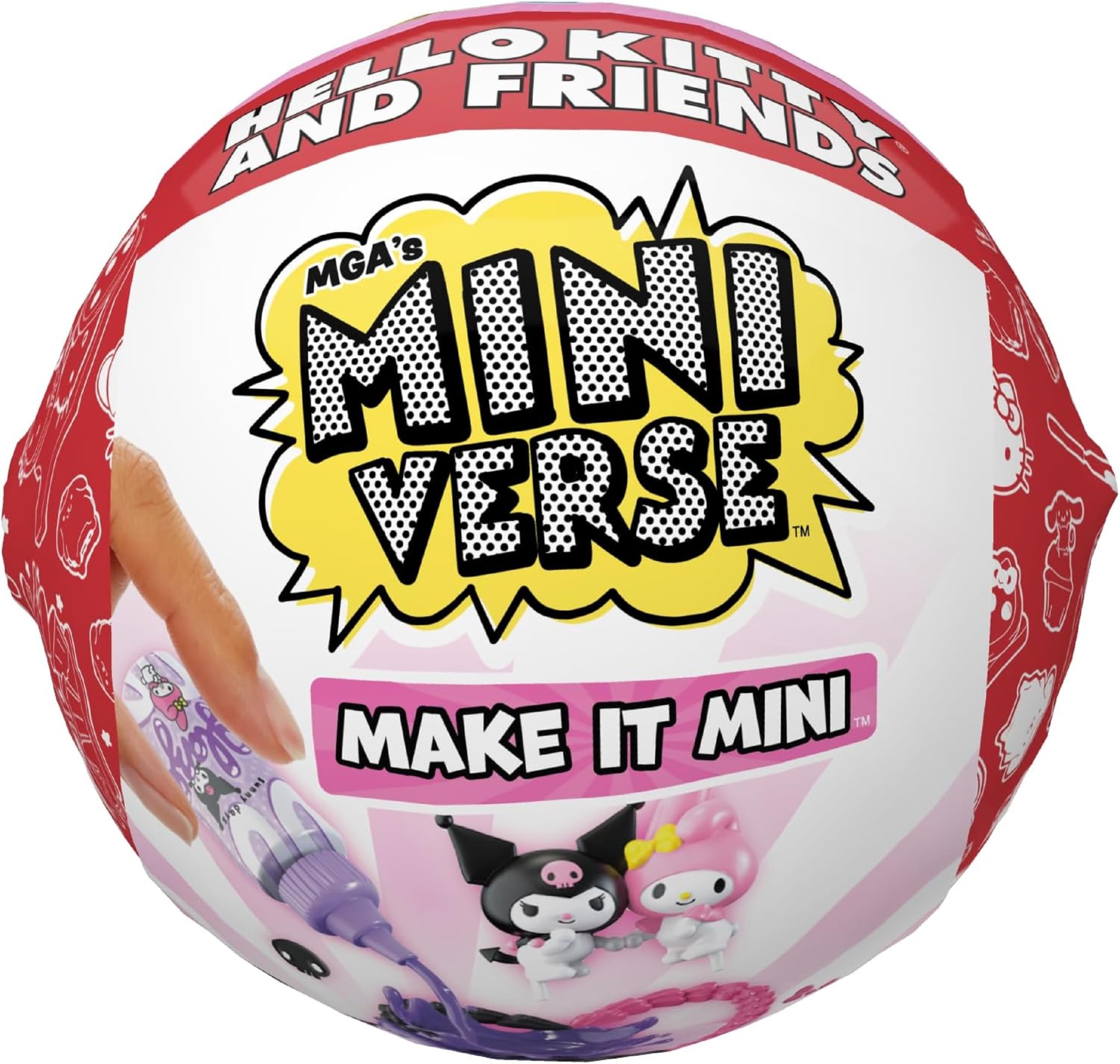 MGA's Miniverse Make It Mini Hello Kitty and Friends Series 2 - Includes 1 Set, Blind Packaging, 12 Sets to Collect, Sanrio Items, DIY, For Collectors & Children Ages 8+, NOT EDIBLE