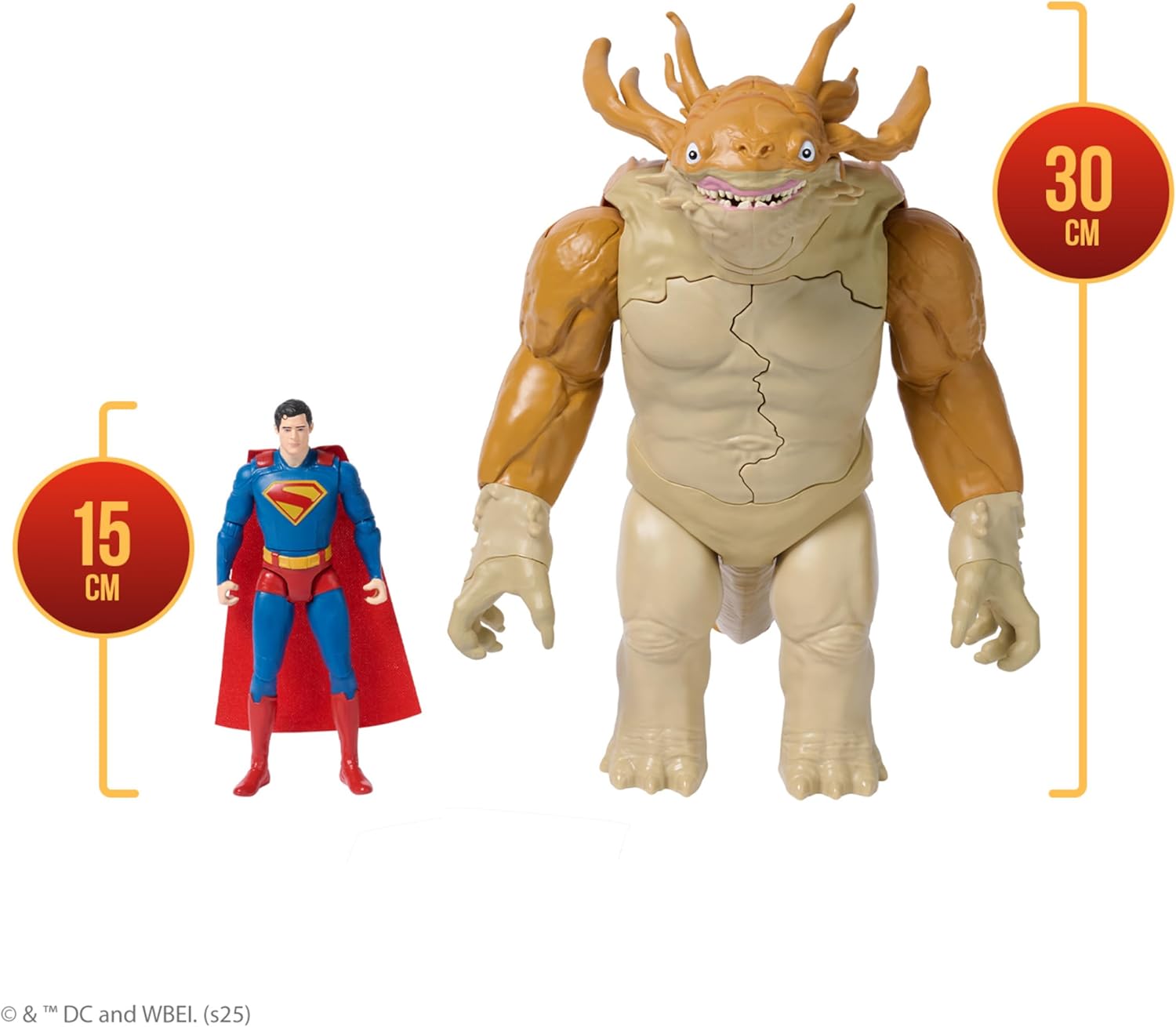 Superman DC Comics, Vs. Kaiju con Slime, Set di Action Figure, Giocattoli dei Supereroi per Bambini e Bambine, 4+ Anni