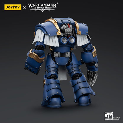 JoyToy Warhammer 40k: Ultramarines Cataphractii Terminator Squad Terminator with Lightning Claws 1:18 Scale Action Figure
