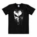Logoshirt® Marvel Comics I Punisher I Striped Skull I Print T-Shirt I Men & Women I Short Sleeve I Licensed Original Design
