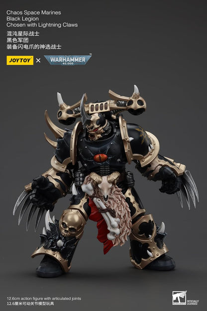 JoyToy Warhammer 40k: Black Legion Chosen with Lightning Claws 1:18 Scale Action Figure