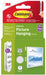 3M Command Medium Picture Hanging Strips White (Pack 4) - 7100337178