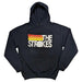 The Strokes Hoodie Band Logo and Stripes Official Mens Navy Blue Pullover XL