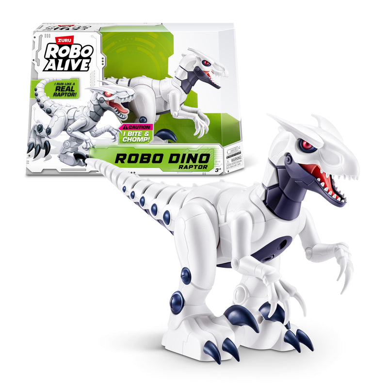 ROBO ALIVE Robo Dino Raptor Robotic, giocattolo di ZURU, dinosauro giocattolo elettronico per bambini (RAPTOR