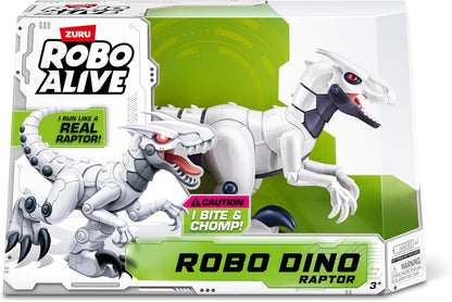 ROBO ALIVE Robo Dino Raptor Robotic, giocattolo di ZURU, dinosauro giocattolo elettronico per bambini (RAPTOR