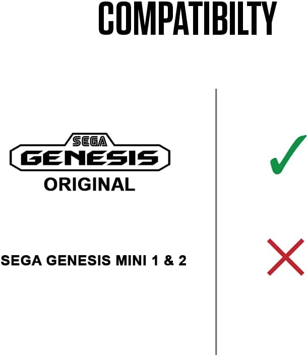 Retro-Bit Official Sega Genesis Controller 6-Button Arcade Pad for Sega Genesis - Original Port