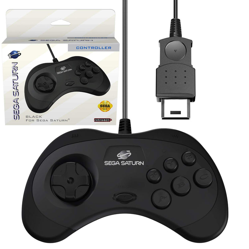 Retro-Bit Official Sega Saturn Controller Pad for Sega Saturn - Original Port