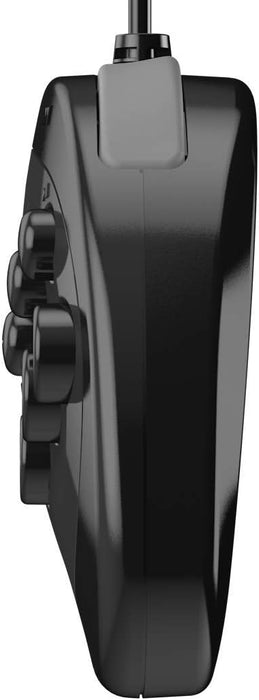 Retro-Bit Official Sega Saturn USB Controller Pad (Model 2) for Sega Genesis Mini, PS3, PC, Mac, Steam, Switch - USB Port (Black