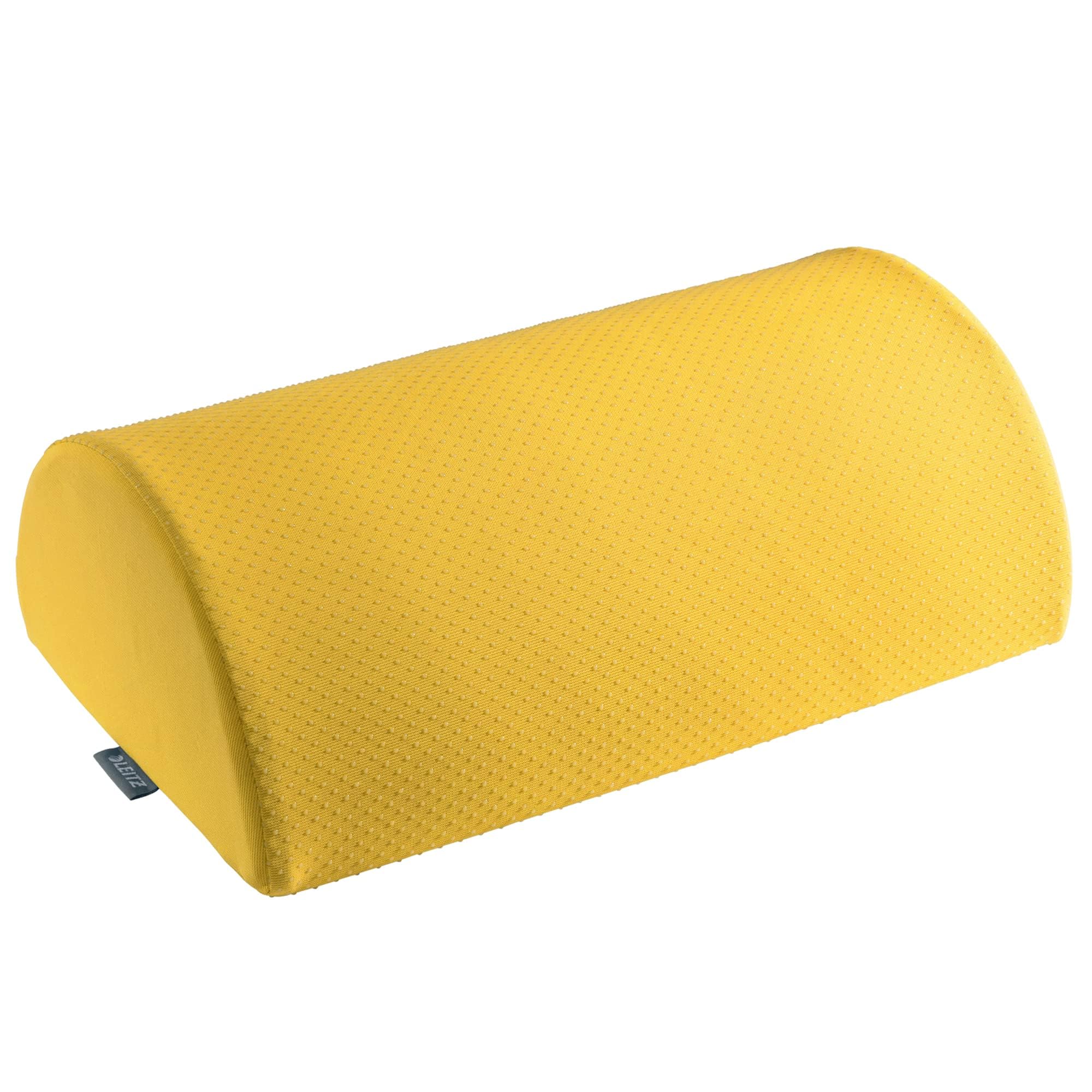 Leitz Desk Foot Rest, Adjustable Leg & Knee Support, Suitable For The Home Office, Relieves Shoulder & Back Ache, Made From Foam With A Fabric Cover, Ergo Cosy Range, Warm Yellow, 53710019