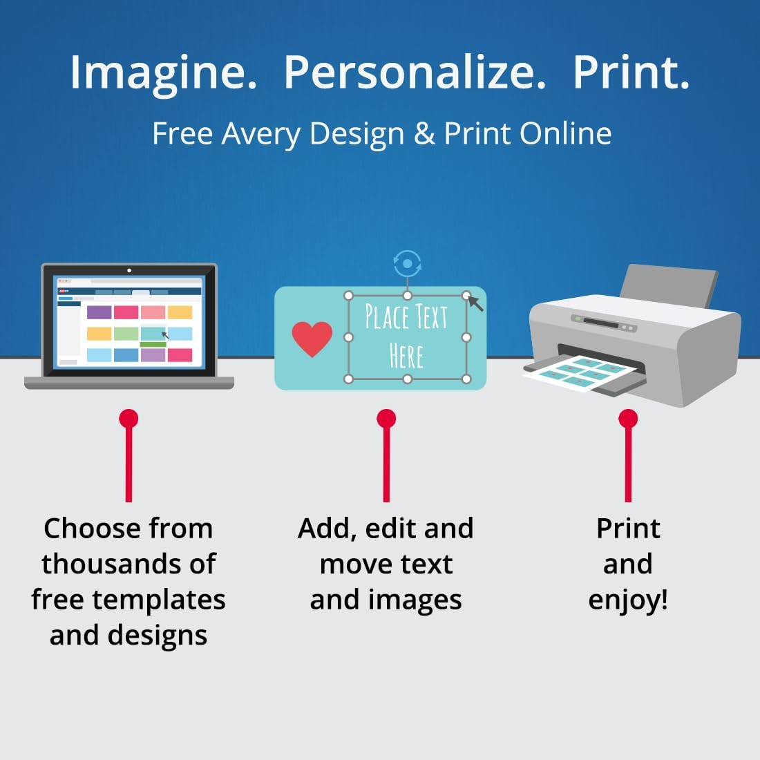 Avery, Business Branding and Packaging Solutions Kit. Create Your own Branding, Labels, Business Cards, and Thank You Notes. Round and Rectangle Blank Printable Stickers, Packaging & Logo Labels.