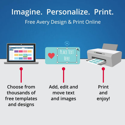 Avery, Business Branding and Packaging Solutions Kit. Create Your own Branding, Labels, Business Cards, and Thank You Notes. Round and Rectangle Blank Printable Stickers, Packaging & Logo Labels.