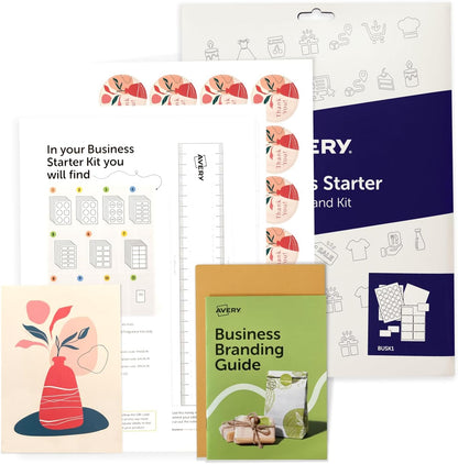 Avery, Business Branding and Packaging Solutions Kit. Create Your own Branding, Labels, Business Cards, and Thank You Notes. Round and Rectangle Blank Printable Stickers, Packaging & Logo Labels.