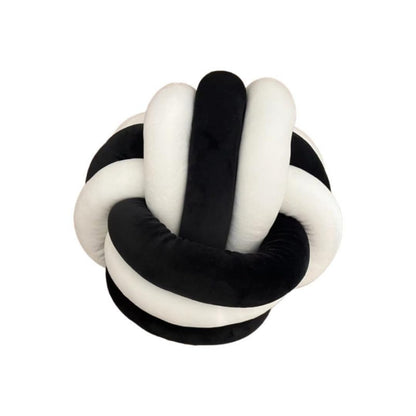 Playlearn Large Soft Cuddle Ball For Kids, 25cm, Sensory Stress Release Toy- Perfect for Managing Stress, Anxiety, Sensory Issues - Black and white