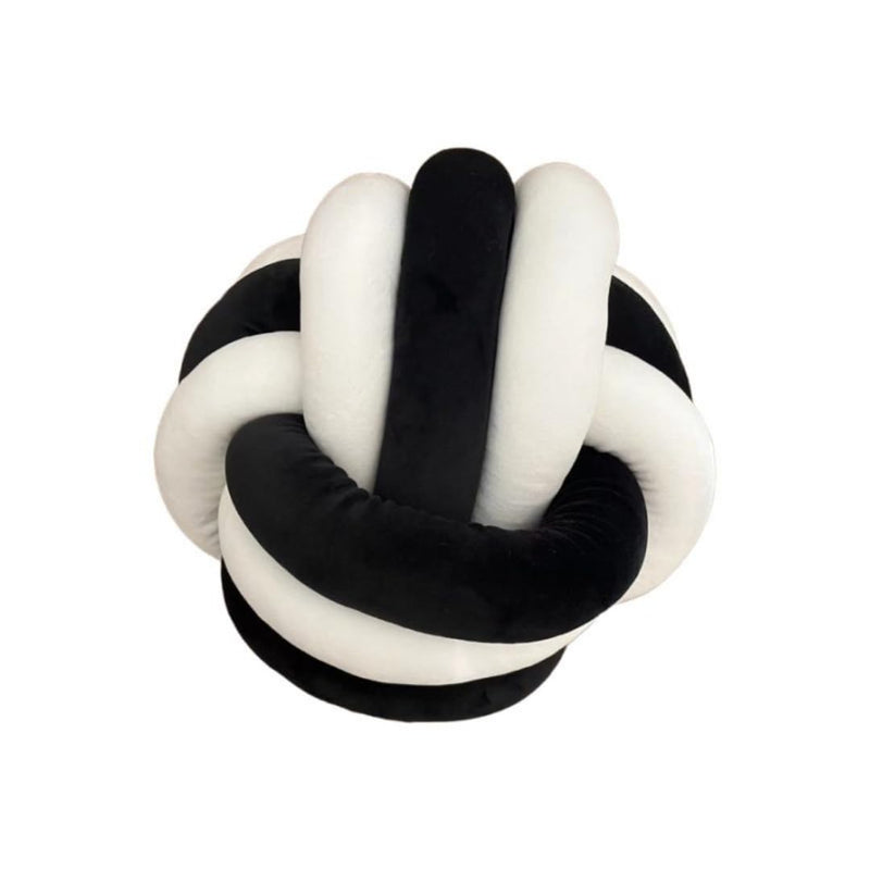 Playlearn Large Soft Cuddle Ball For Kids, 25cm, Sensory Stress Release Toy- Perfect for Managing Stress, Anxiety, Sensory Issues - Black and white