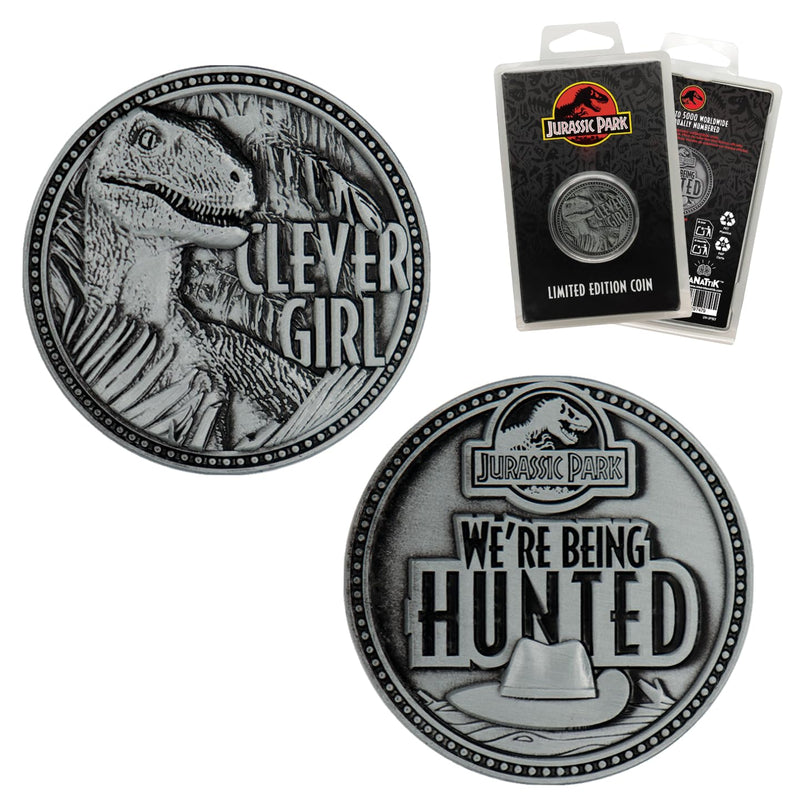 FaNaTtik Jurassic Park Limited Edition Clever Girl Raptor Collectible Coin
