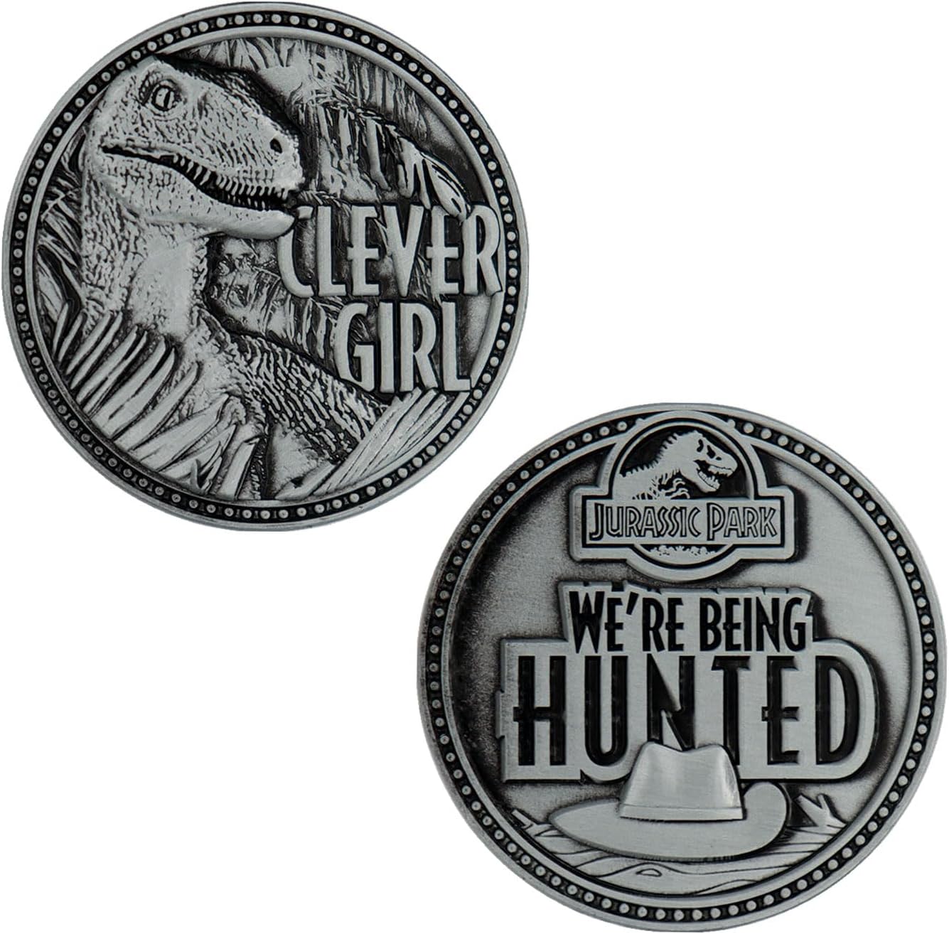 FaNaTtik Jurassic Park Limited Edition Clever Girl Raptor Collectible Coin