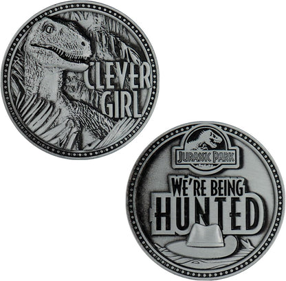 FaNaTtik Jurassic Park Limited Edition Clever Girl Raptor Collectible Coin