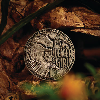 FaNaTtik Jurassic Park Limited Edition Clever Girl Raptor Collectible Coin