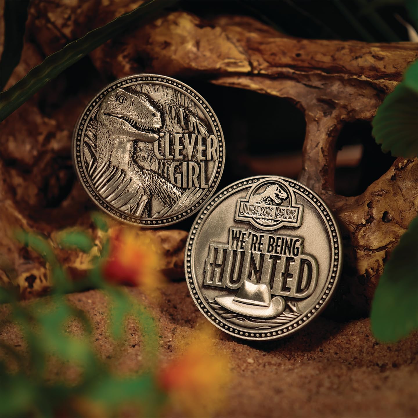FaNaTtik Jurassic Park Limited Edition Clever Girl Raptor Collectible Coin