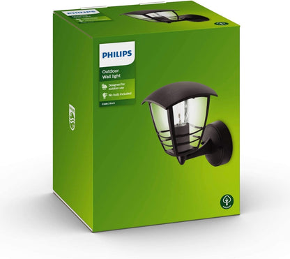 Philips LED Creek Wall Lantern Black (Up)