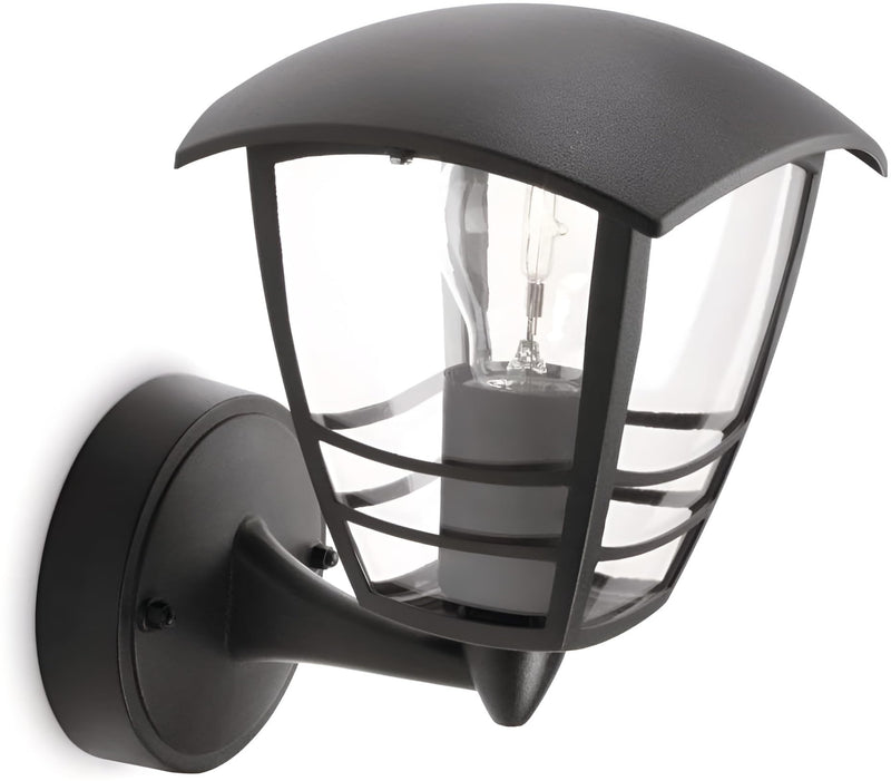 Philips LED Creek Wall Lantern Black (Up)