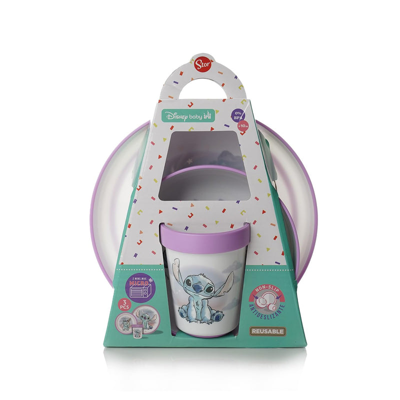 Disney - Stitch - Toddler 3 Pcs Bicolor Premium Non Slip Set - Cuddle Me