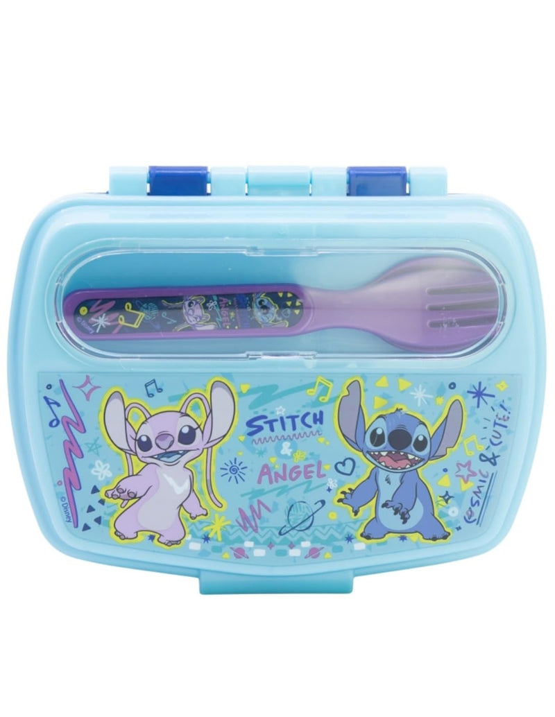 Stitch - Funny Sandwich Box with Cutlery - Drawing