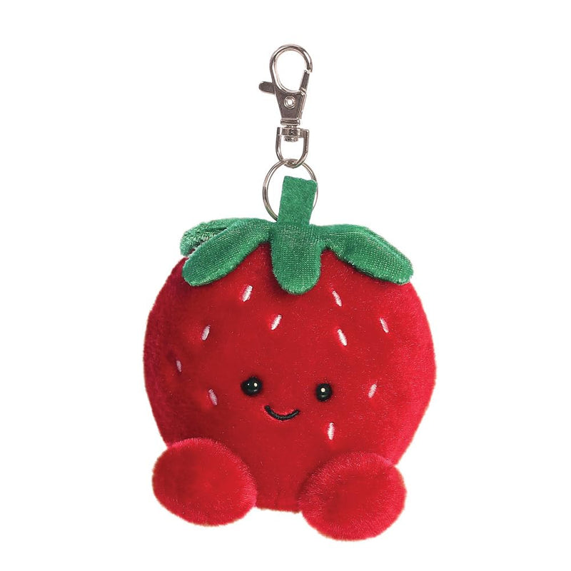 AURORA Palm Pals 34062 - Peluche a clip, fragola, 10 cm, colore: Rosso