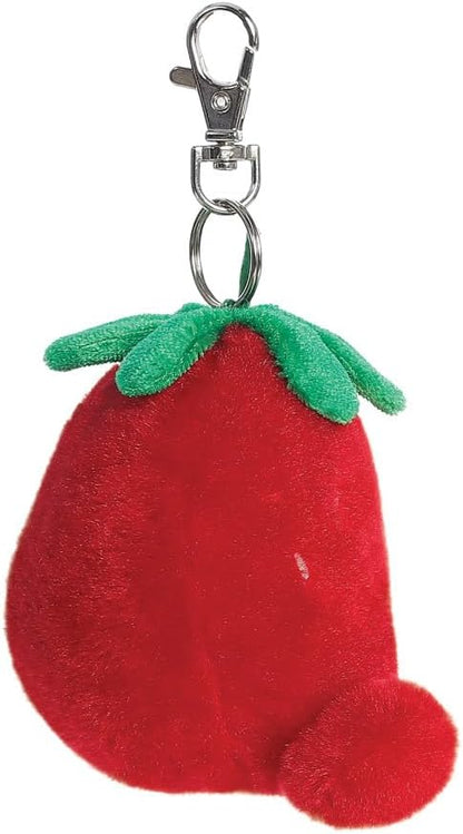 AURORA 34062, Palm Pals Juicy Strawberry Clip-On, 10cm, Soft Toy, Red