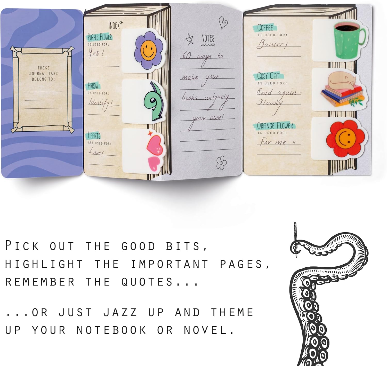 IF Eclectionery Journal Tabs, self Adhesive pagemarkers