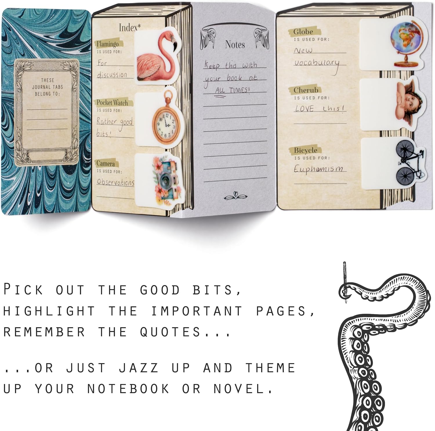 IF Eclectionery Journal Tabs, self Adhesive pagemarkers
